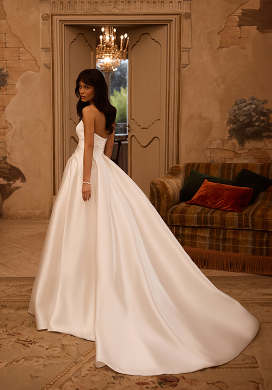 Moonlight Couture H1622 A-Line Wedding Dress - 2