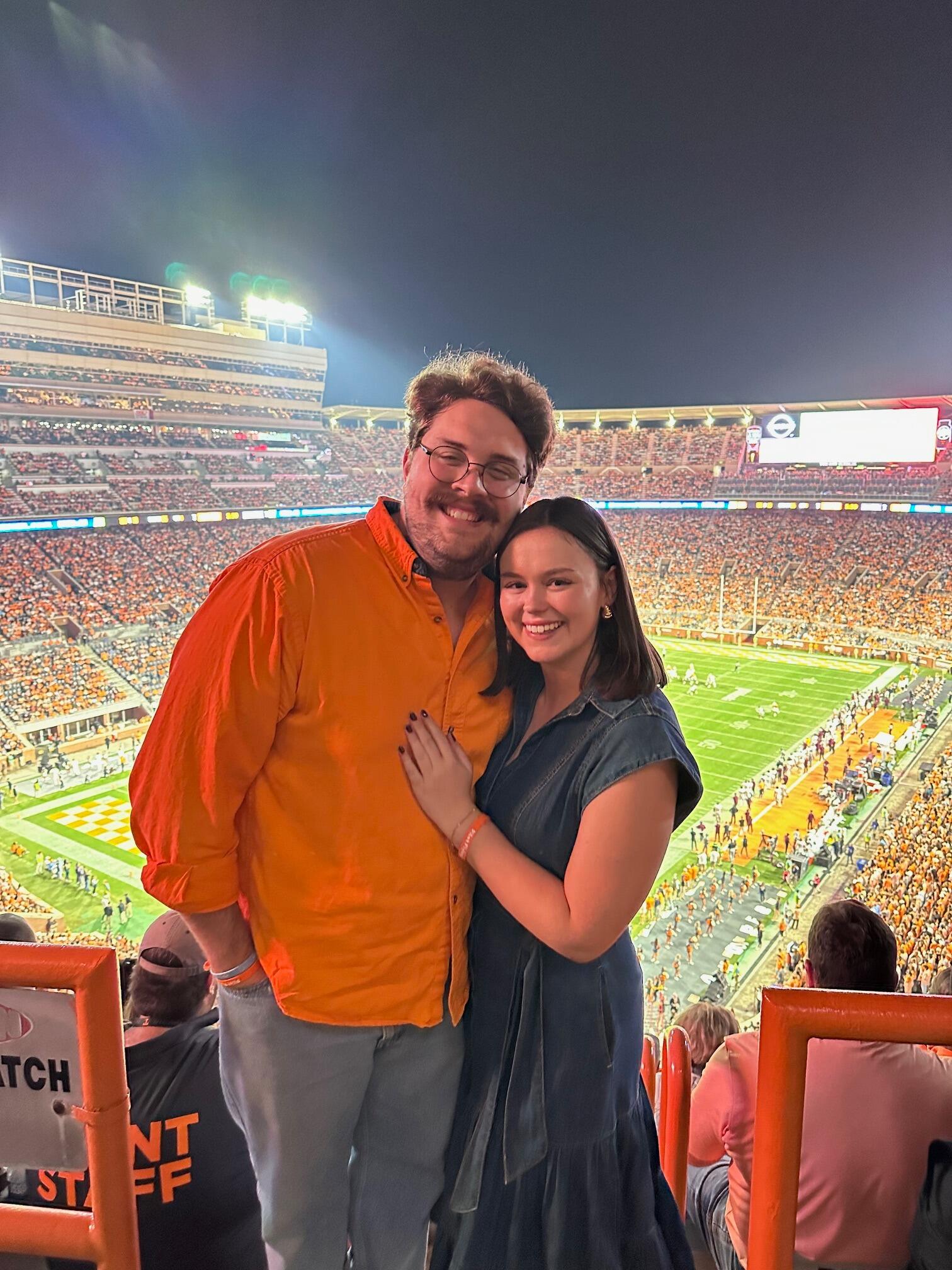 Our first football game together, Tennessee vs. Mississippi State! Mary Charles got to meet John's friends this weekend! 