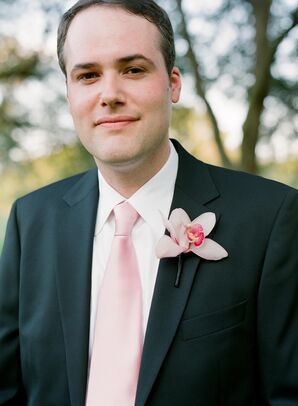 Pink Orchid Boutonniere