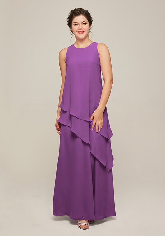 AW Bridal AW Adalia Dress Purple Mother Of The Bride Dress - 6