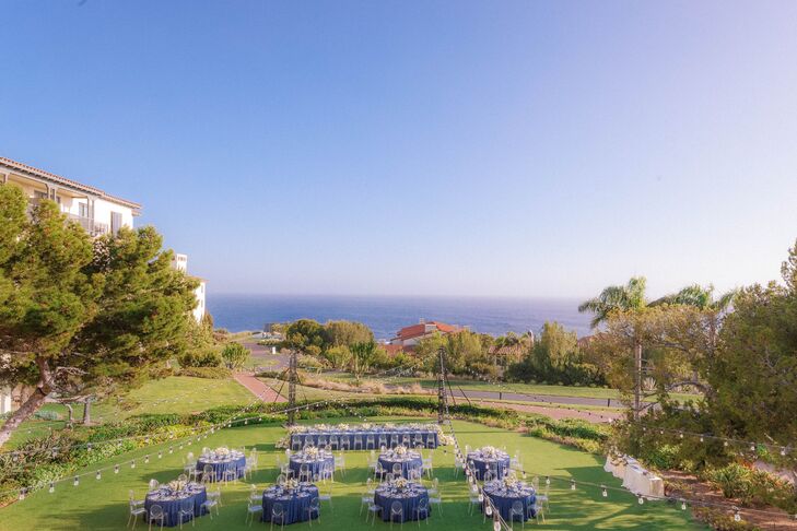 Reception at Terranea Resort in Rancho Palos Verde, California