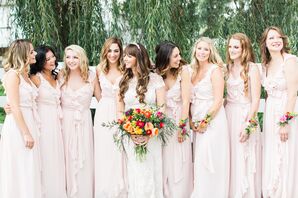 Joanna August Polly Blush Bridesmaid Dress