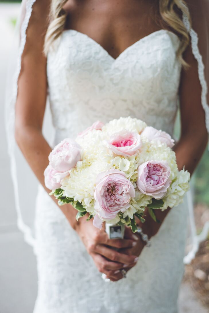 Ivory and Pink Bridal Bouquet