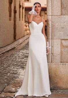 Moonlight Tango T987 Mermaid and Trumpet Wedding Dress