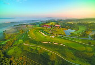 poconos bachelor party golf course gorgeous aerial photo