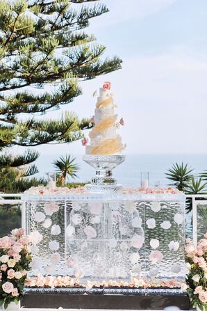 Wedding Cake on Ice Sculpture