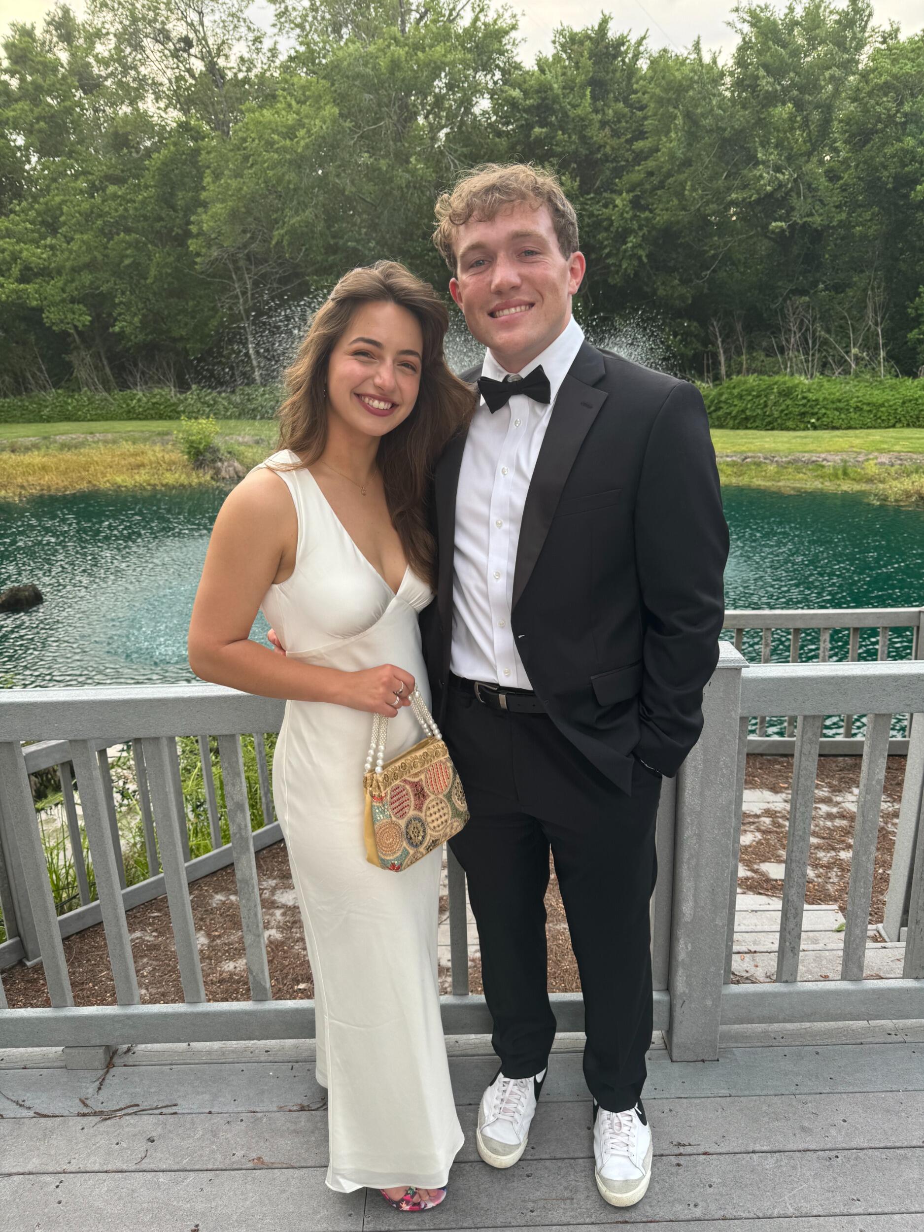 One of our first outings together! Sean's fraternity (SAE) formal!