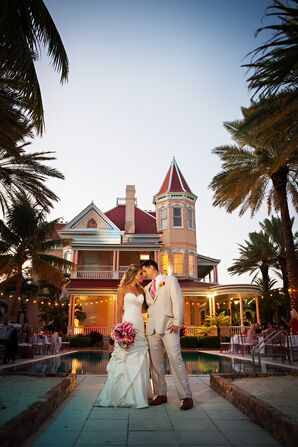Romantic Southernmost House Sunset Couple Shot