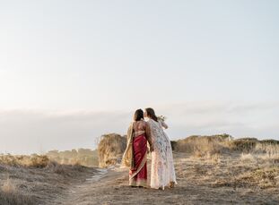 The coastal home where Jean Mason (31 and a textile designer and artist) and Anamika Goyal (30 and an architect) tied the knot wasn’t their first or e