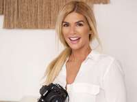 photographer jana williams holding a camera
