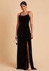 Birdy Grey Ash Dress in Velvet Black Bridesmaid Dress - thumbnail - 4