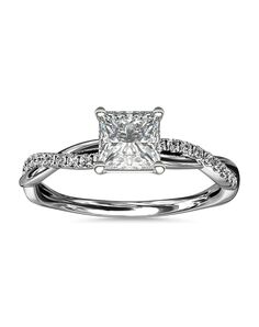 Blue Nile Princess Cut Engagement Ring