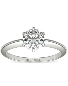 Blue Nile Round Cut Engagement Ring