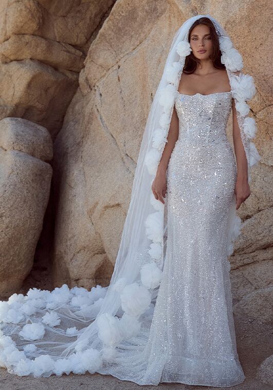 Calla Blanche 126112 Branwen Sheath Wedding Dress - 2