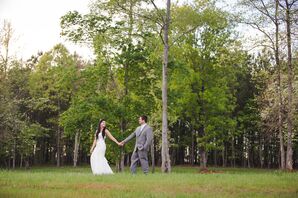 Strapless Trumpet Lace Wedding Dress