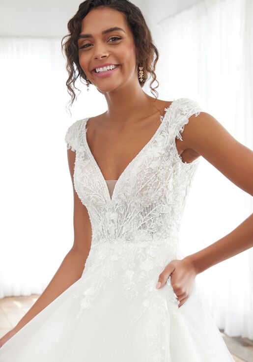 Adrianna Papell Platinum 31237 A-Line Wedding Dress - 4