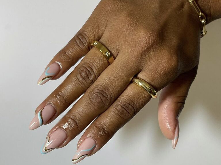 wedding nail ideas neutral nail art