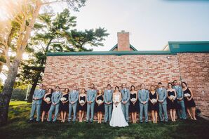 Navy and Gray Wedding Party