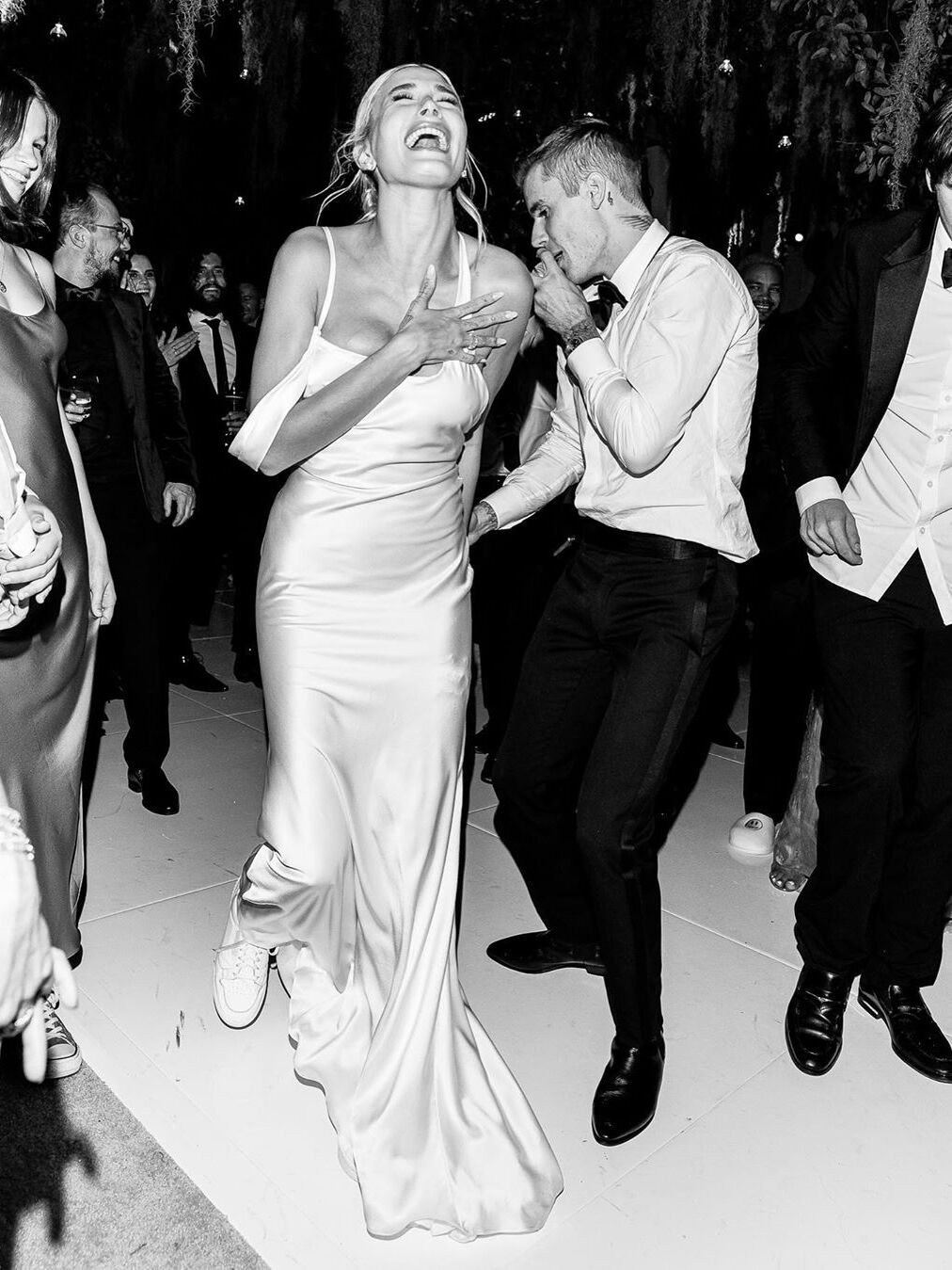 Hailey Bieber's Reception Dress