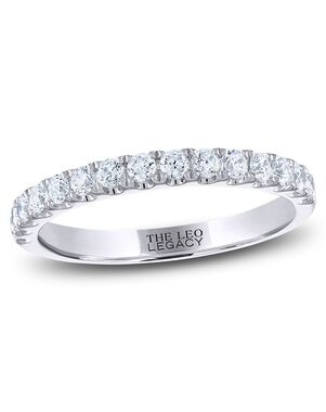 Kay Jewelers THE LEO Legacy Lab-Created Diamond Wedding Band 1/2 ct tw Round-cut 14K White Gold White Gold Wedding Ring