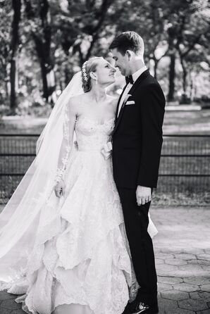 Custom Pnina Tornai Tiered Wedding Dress