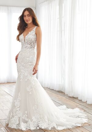 Adrianna Papell Platinum 31235 Mermaid Wedding Dress