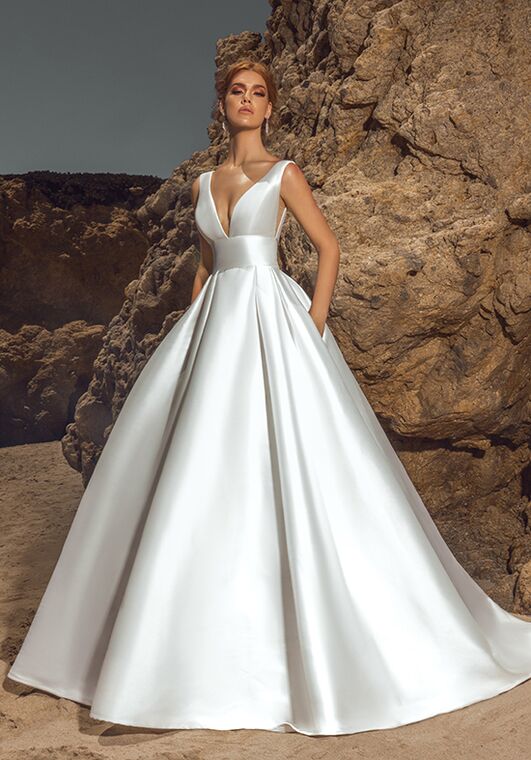 KITTY CHEN DAPHNE, H2145 Ball Gown Wedding Dress - 6