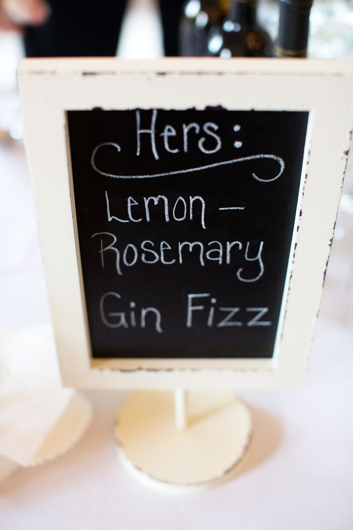 Cocktail hour took place in the barn at Trump Winery, with a lavish cheese spread (a nod to Eric’s Wisconsin roots) and his and her’s cocktails: Gin Fizz for Bernadette and Old-Fashioned for Eric.
