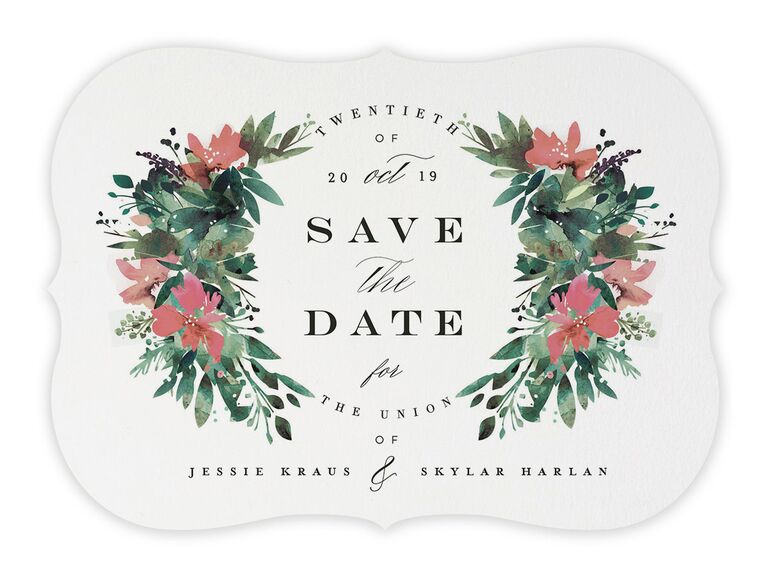 floral save the date