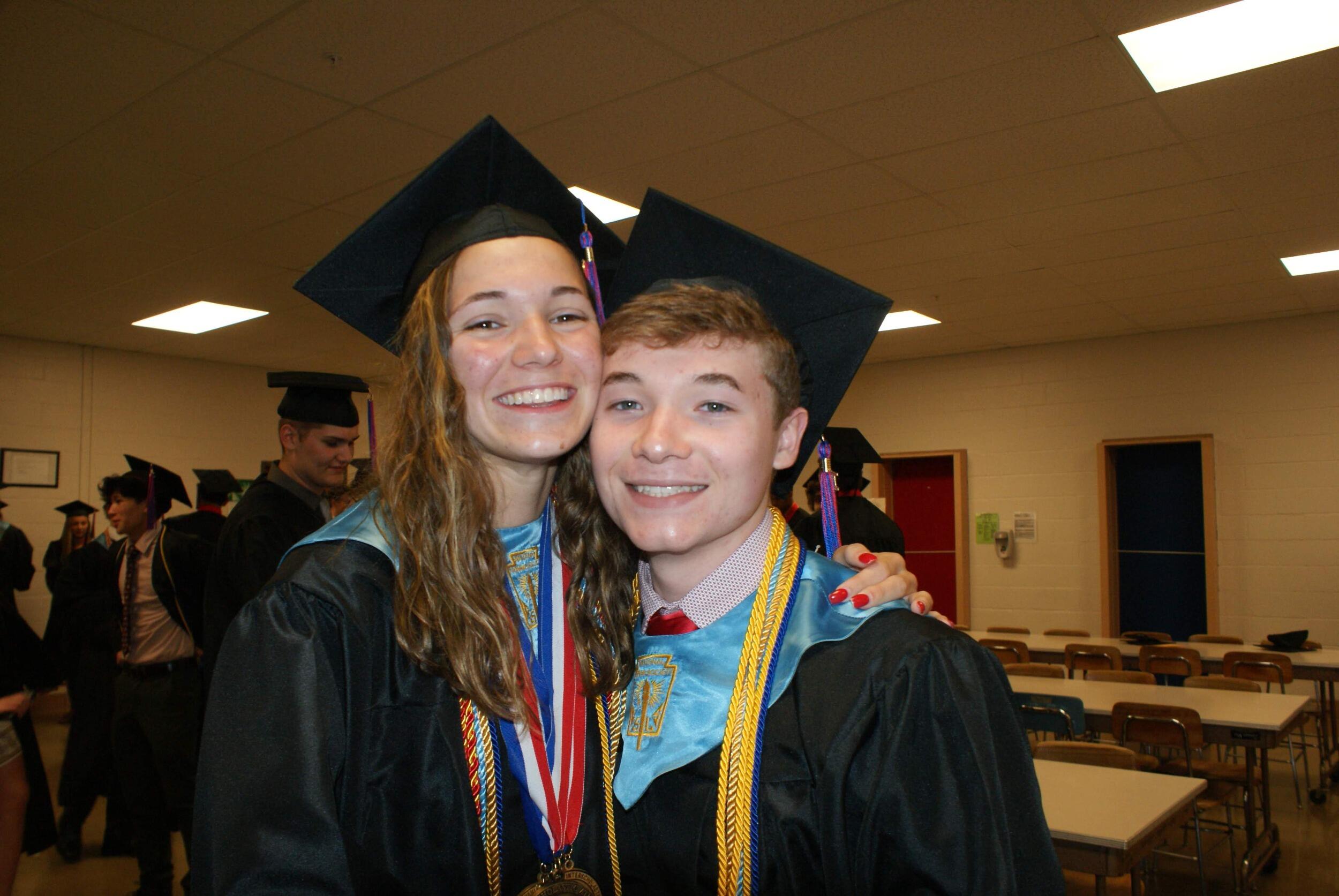 Our high school graduation!