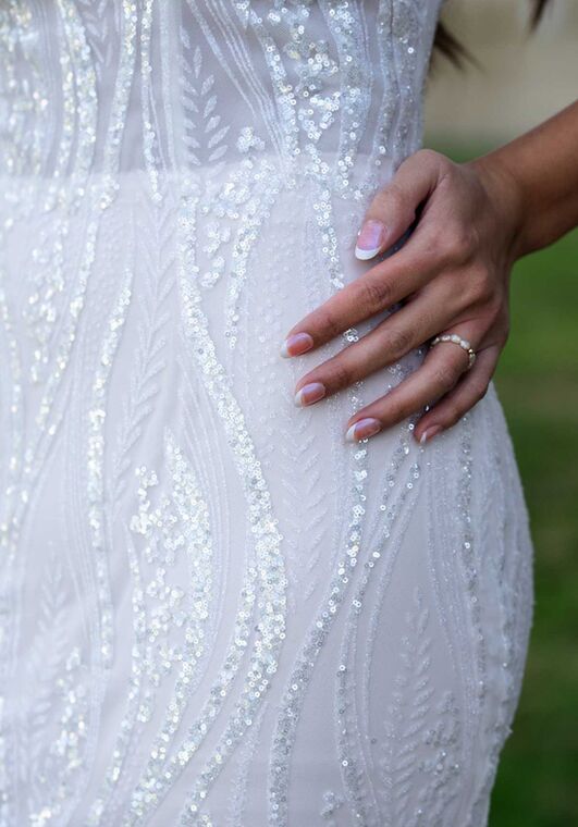Stella York 7686 Column Wedding Dress - 4
