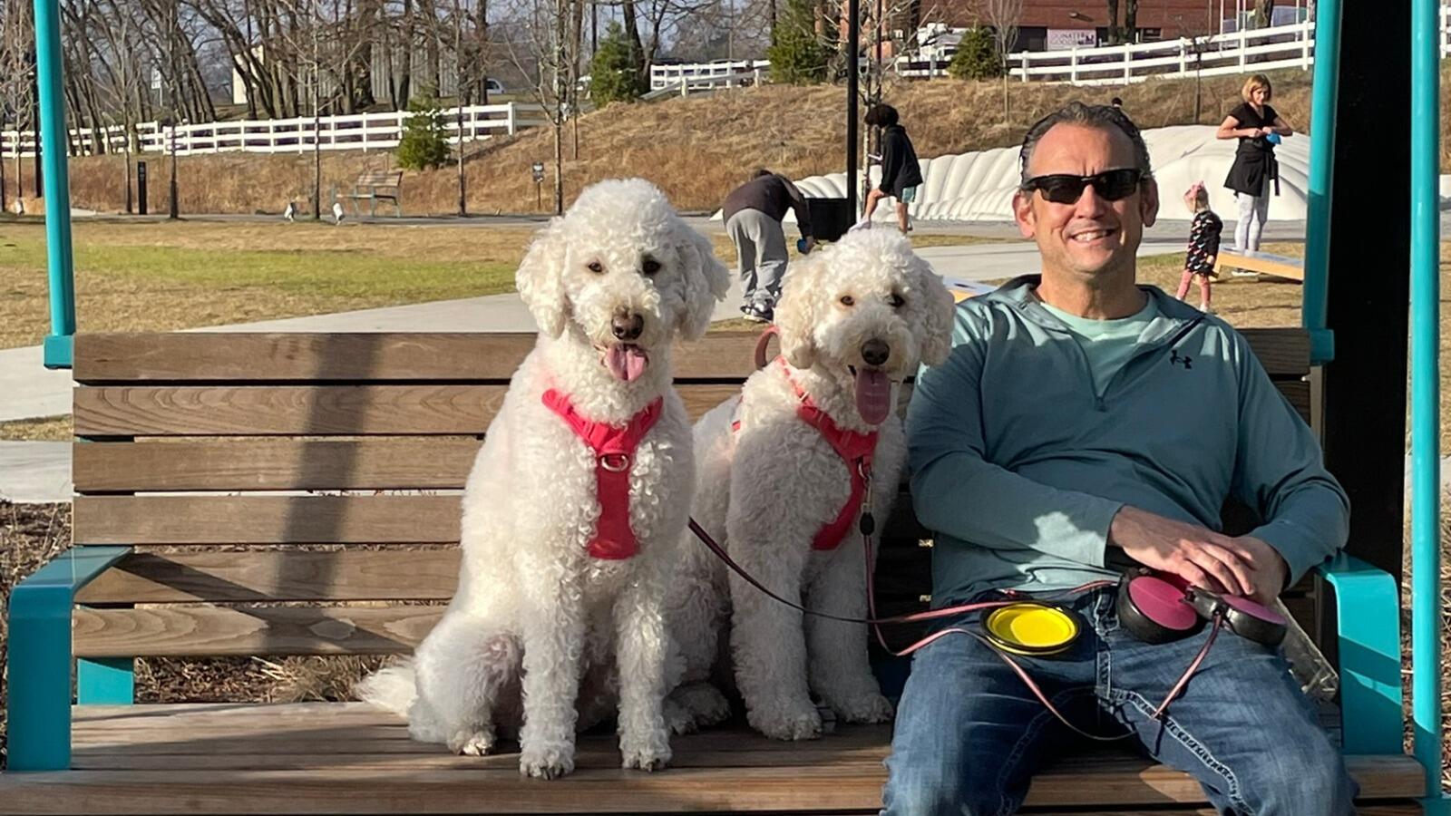 Nothing like a 70 degree weather walk with the pups to Gatton Park in Lex two days after Christmas.
