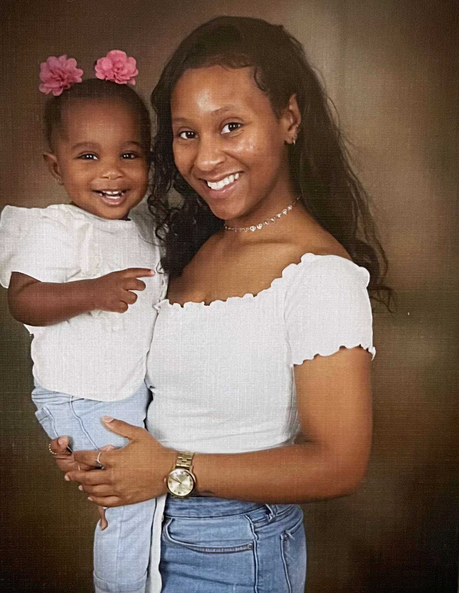 Zarah Weakly, escorted by Kylah Tandy