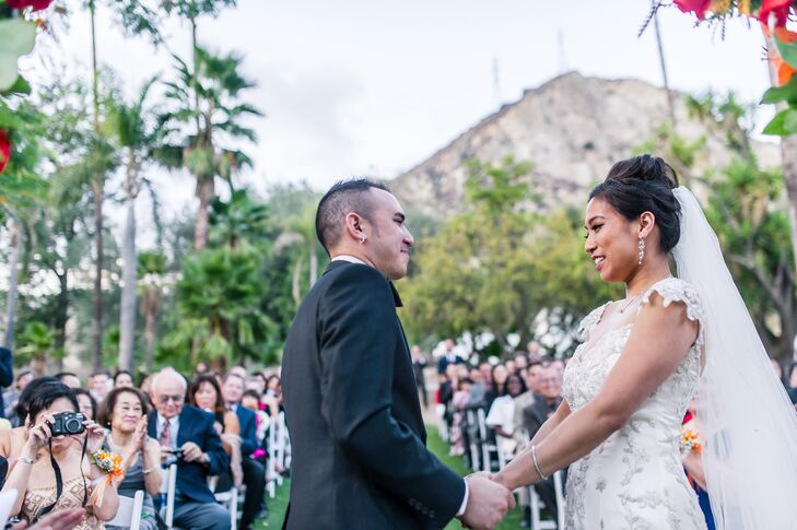 Bride and Groom Exchange Vows on a Mountain