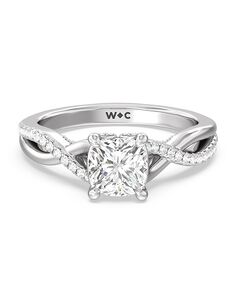 With Clarity Elegant Princess, Cushion, Emerald, Heart, Pear, Radiant, Round, Oval Cut Engagement Ring