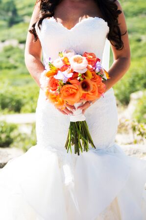 Orange Rose and Calla Lily Bouquet
