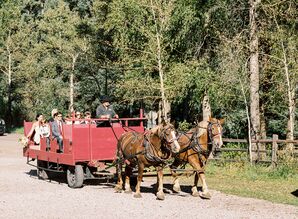 Rustic Wagon Ceremony Transportation