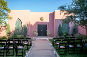 Bohemian Outdoor Ceremony at Sands Hotel & Spa in Indian Wells, California