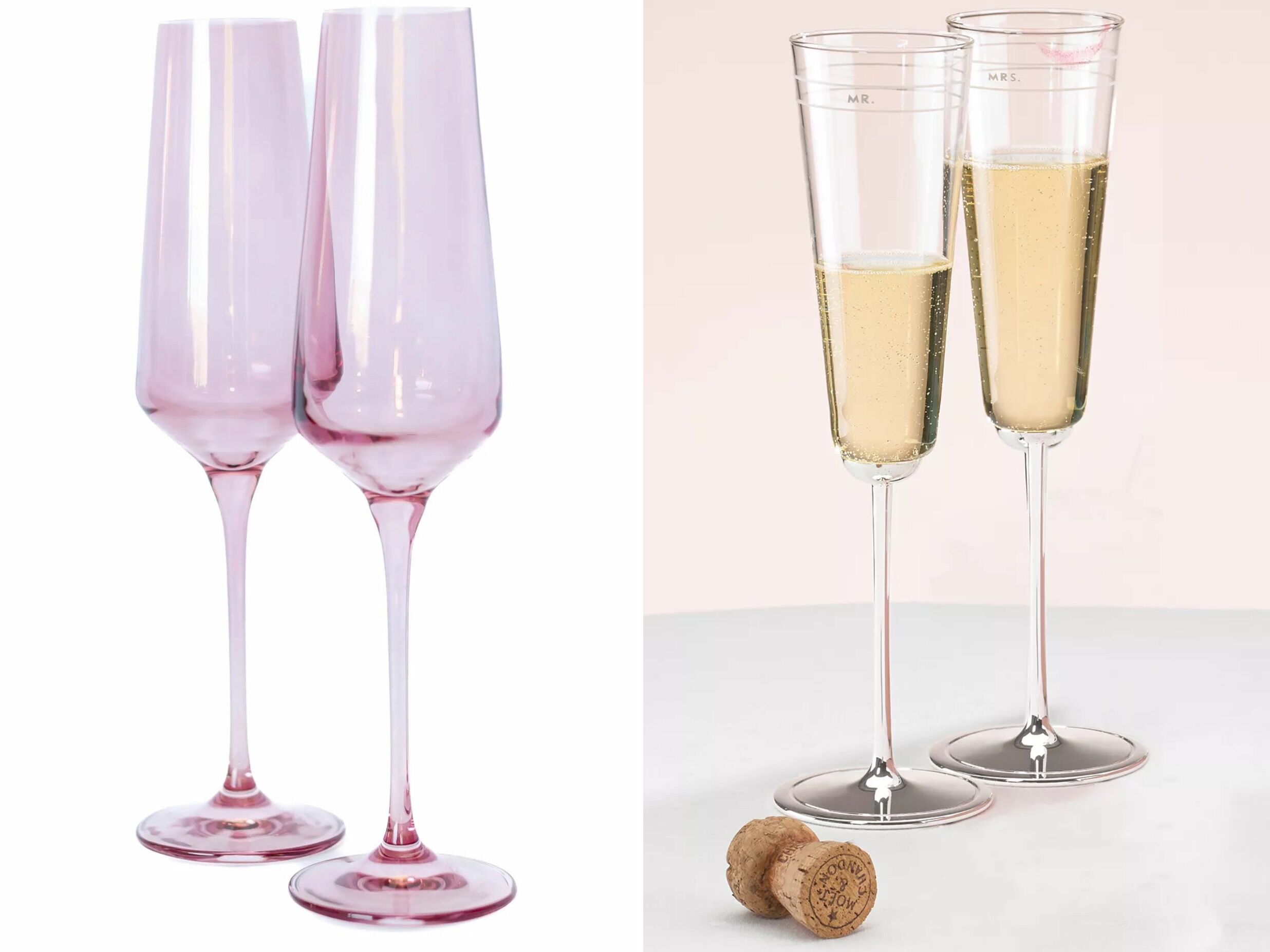 Wedding Champagne Flutes and Glasses That Are Toast-Worthy