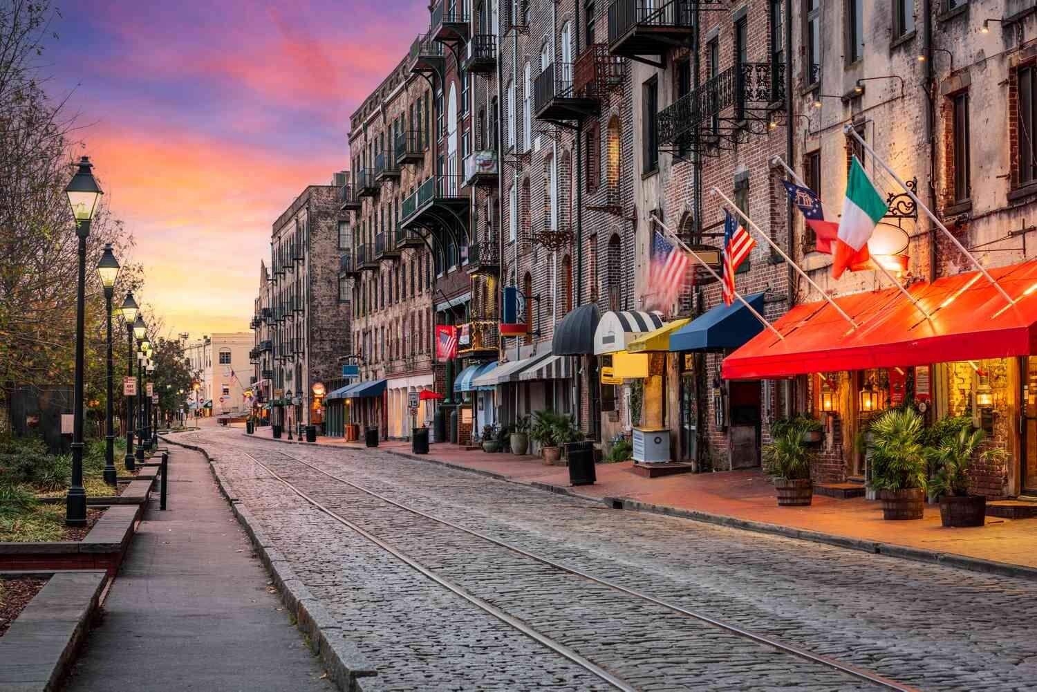 Picture of River Street Savannah Georgia