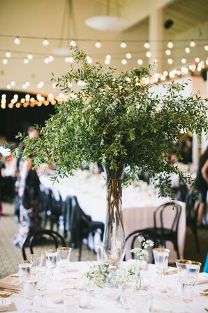 Tall Centerpieces with Greenery