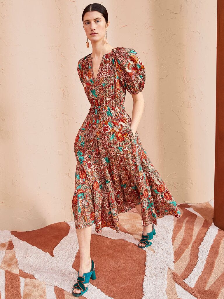 Floral print maxi dress by Ulla Johnson. 
