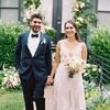 This Couple Decked Out Their Home's Front Yard with Florals for Their Washington, D.C., Minimony