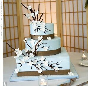 Cherry Blossom Wedding Cake