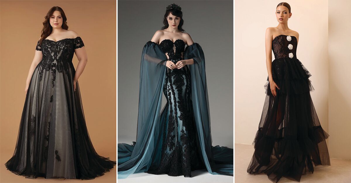 25 Halloween Wedding Dress Ideas: Gothic Elegant Spooky