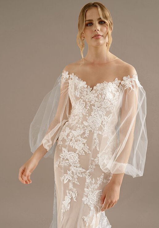 AW Bridal AW Giana Wedding Dress Column Wedding Dress - 6