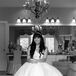 Bride in a a Ball Gown with a Full Tulle Skirt
