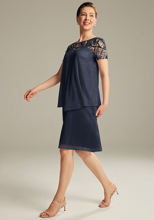 AW Bridal AW Kathryn Dress Blue Mother Of The Bride Dress - 2