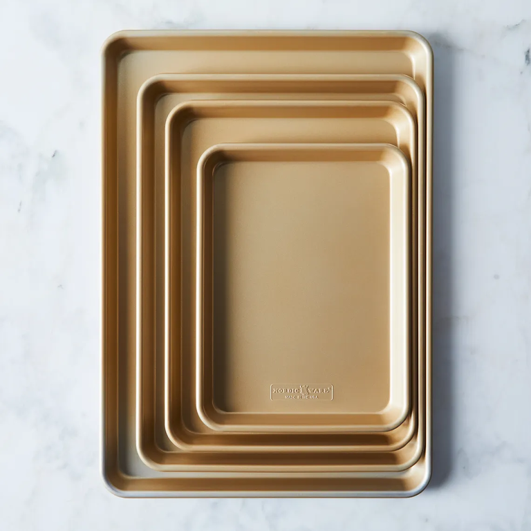 Nordic Ware Gold Nonstick Baking Sheet Sets from Food52 for your wedding registry