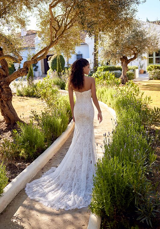 Lillian West 66428 Fit-and-Flare Wedding Dress - 5